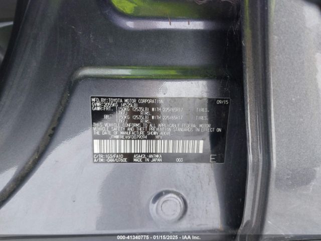 JTMWFREV6FD079094 Toyota Rav4 Xle