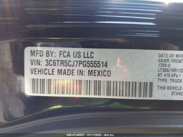 3C6TR5CJ7PG555514 RAM 2500