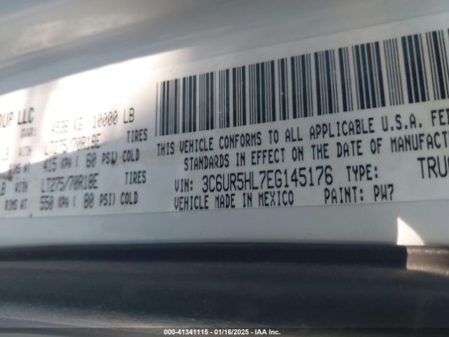 3C6UR5HL7EG145176 RAM 2500 Tradesman