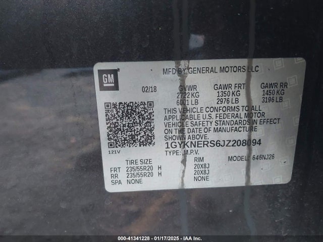 2018 CADILLAC XT5 1GYKNERS6JZ208094 Photo 8