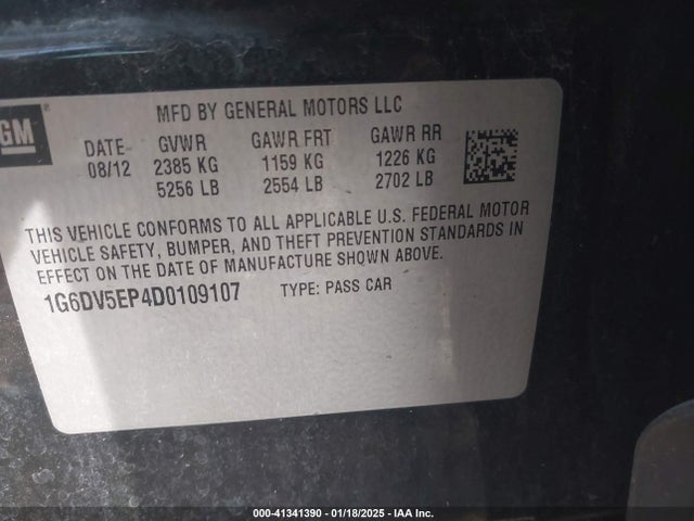 2013 CADILLAC CTS-V 1G6DV5EP4D0109107 Photo 8