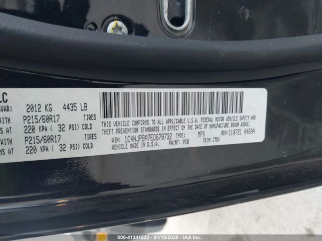 1C4NJPBA7ED678732 Jeep Patriot Altitude