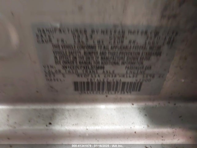 3N1CE2CPXEL373899 Nissan Versa Note Sv