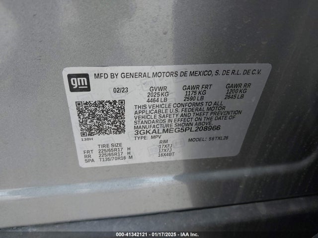 3GKALMEG5PL208966 GMC Terrain Fwd Sle