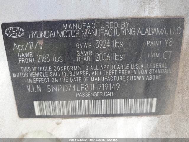 Hyundai ELANTRA SE 2018 5NPD74LF8JH219149 Image 9