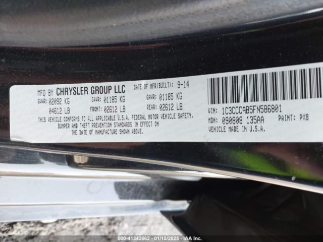 1C3CCCAB5FN586801 Chrysler 200 Limited