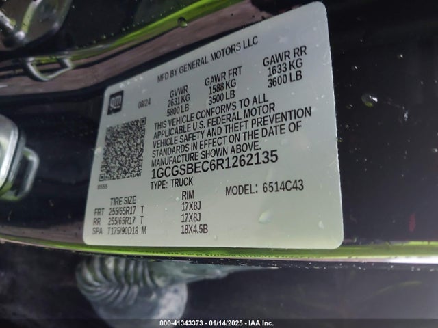 1GCGSBEC6R1262135 Chevrolet Colorado 2wd Wt