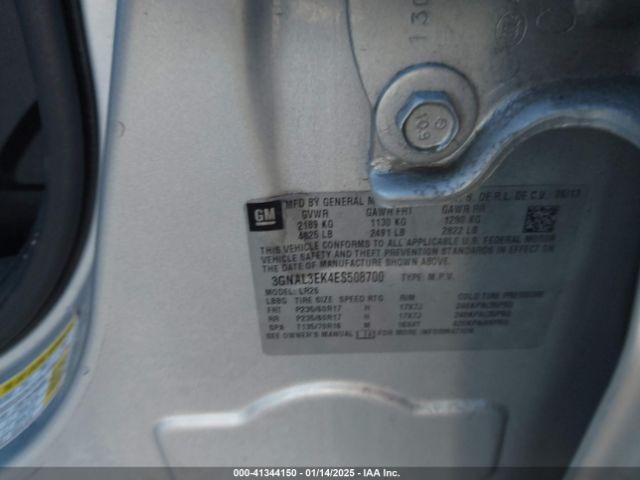 3GNAL3EK4ES508700 Chevrolet Captiva Sport Lt