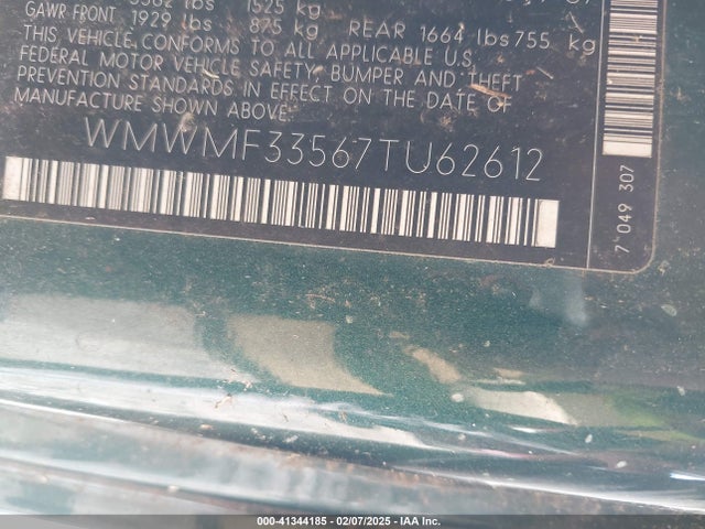 2007 MINI COOPER WMWMF33567TU62612 Photo 8