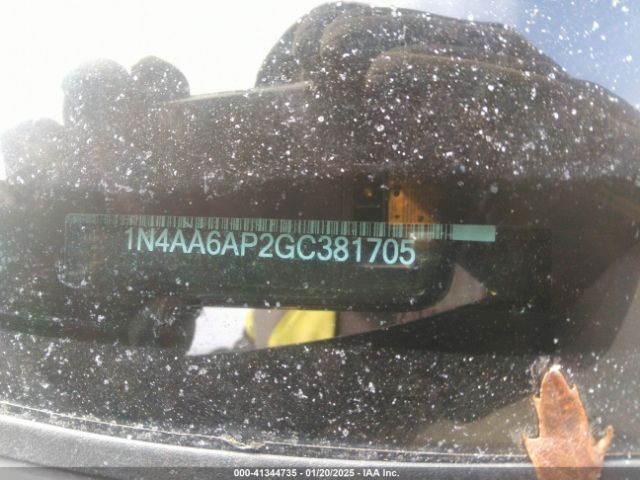 1N4AA6AP2GC381705 Nissan Maxima 3.5 Platinum/3.5 S/3.5 Sl/3.5 Sr/3.5 Sv