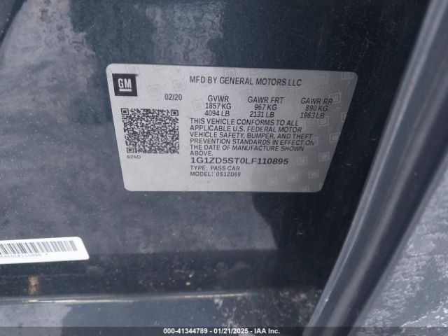 1G1ZD5ST0LF110895 Chevrolet lfv - direct injection, variable valve timing, gen 1