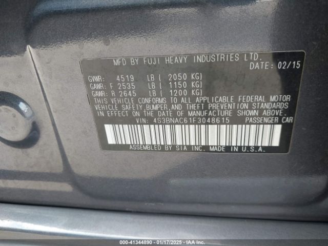 4S3BNAC61F3048615 Subaru Legacy 2.5i Premium