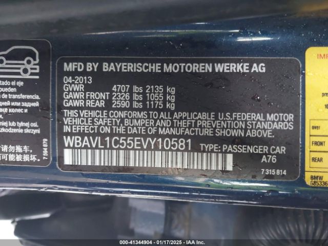 WBAVL1C55EVY10581 BMW X1