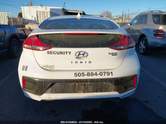 KMHC65LC8JU077560 Hyundai Ioniq Hybrid Blue