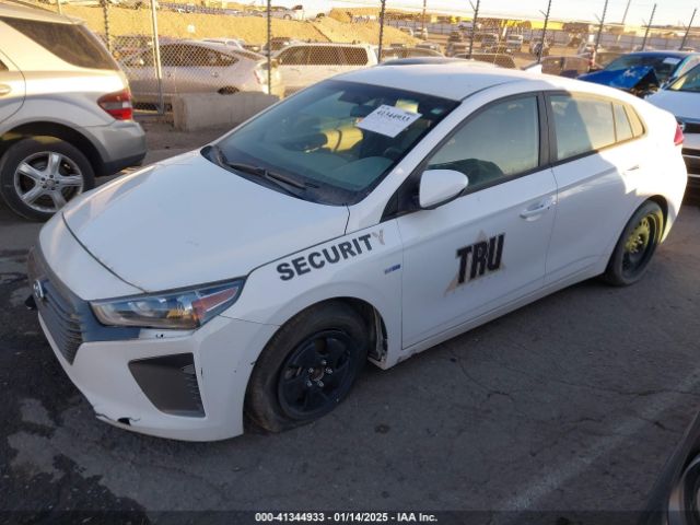 KMHC65LC8JU077560 Hyundai Ioniq Hybrid Blue