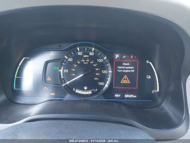KMHC65LC8JU077560 Hyundai Ioniq Hybrid Blue