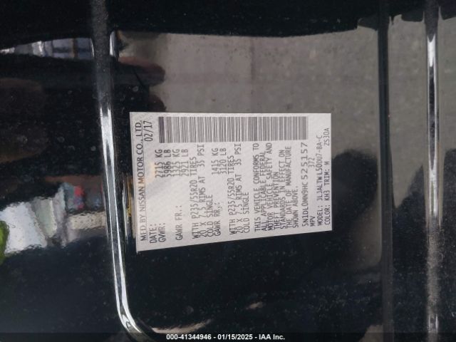 5N1DL0MN9HC525157 Infiniti QX60