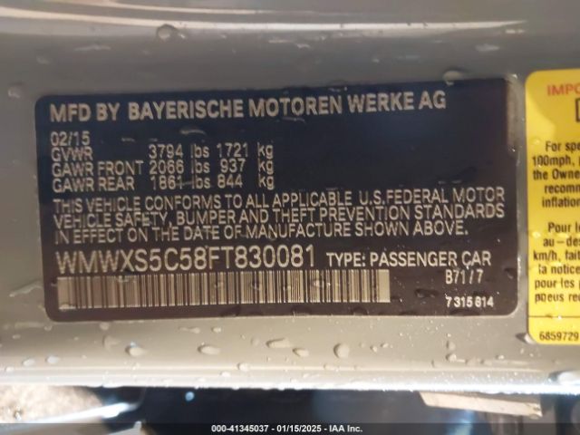 WMWXS5C58FT830081 Mini Hardtop Cooper