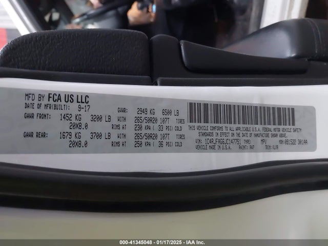 1C4RJFAG6JC147751 Jeep Grand Cherokee Altitude 4x4