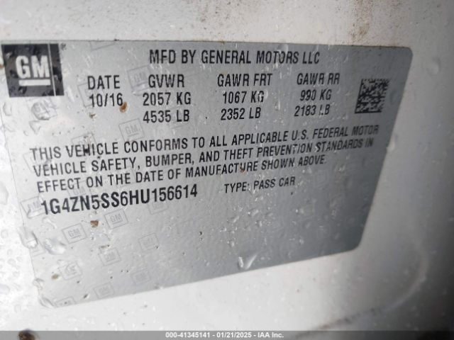 1G4ZN5SS6HU156614 Buick Lacrosse Preferred