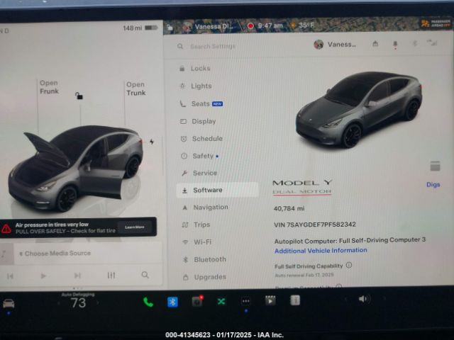 7SAYGDEF7PF582342 Tesla Model Y Performance Dual Motor All-wheel Drive