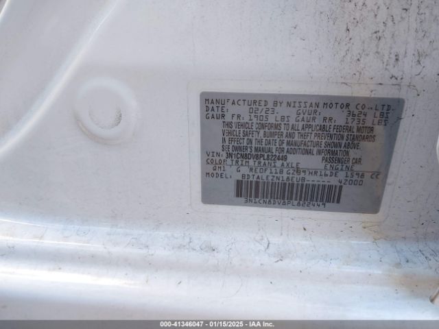 3N1CN8DV8PL822449 Nissan Versa 1.6 S Xtronic Cvt