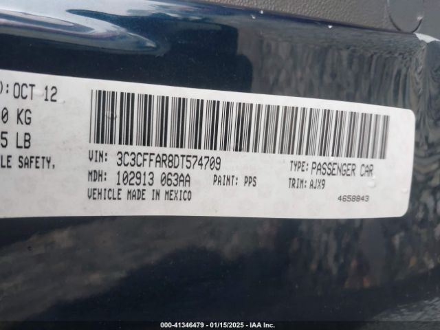 2013 FIAT 500 3C3CFFAR8DT574709 Photo 8