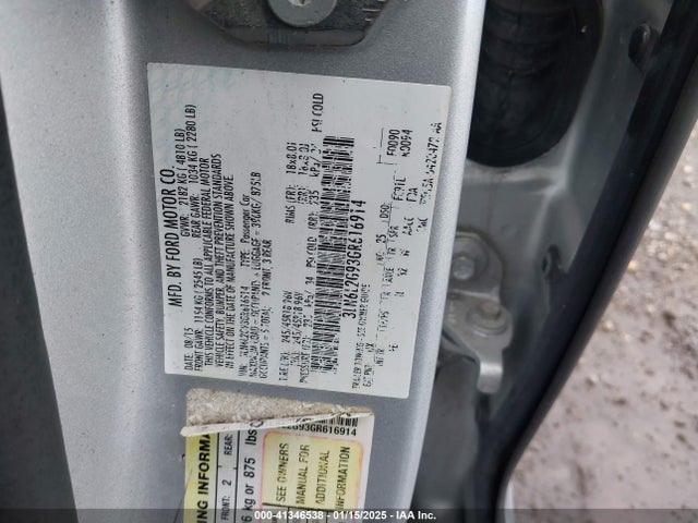 3LN6L2G93GR616914 Lincoln MKZ