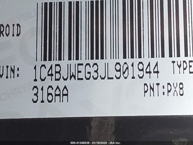 1C4BJWEG3JL901944 Jeep Wrangler Jk Unlimited Sahara