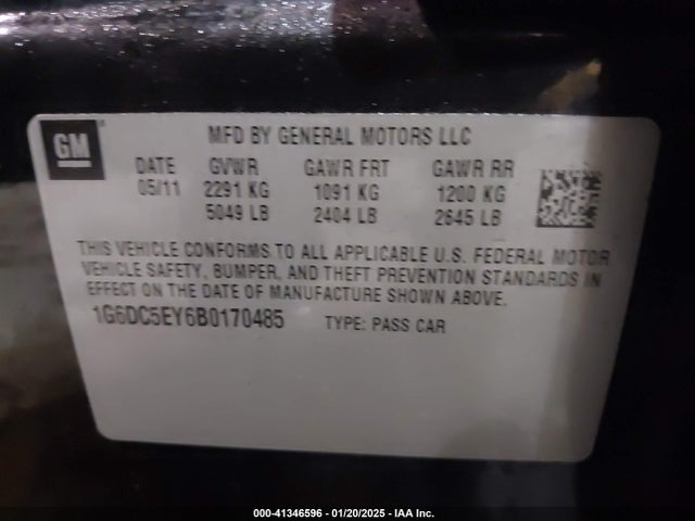 2011 CADILLAC CTS 1G6DC5EY6B0170485 Photo 8