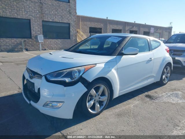 KMHTC6AD7EU186009 Hyundai Veloster Base W/gray