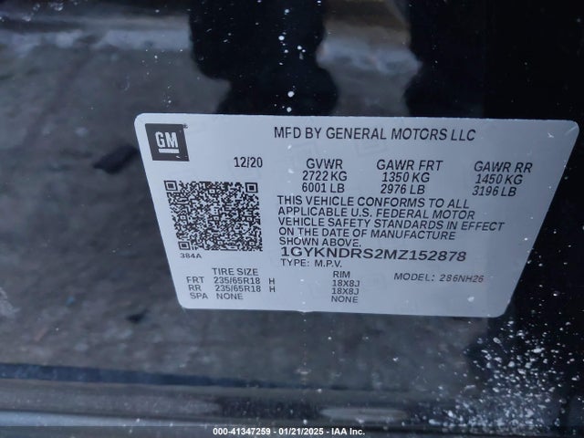 2021 CADILLAC XT5 1GYKNDRS2MZ152878 Photo 8