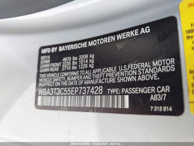 WBA3T3C55EP737428 BMW 435i