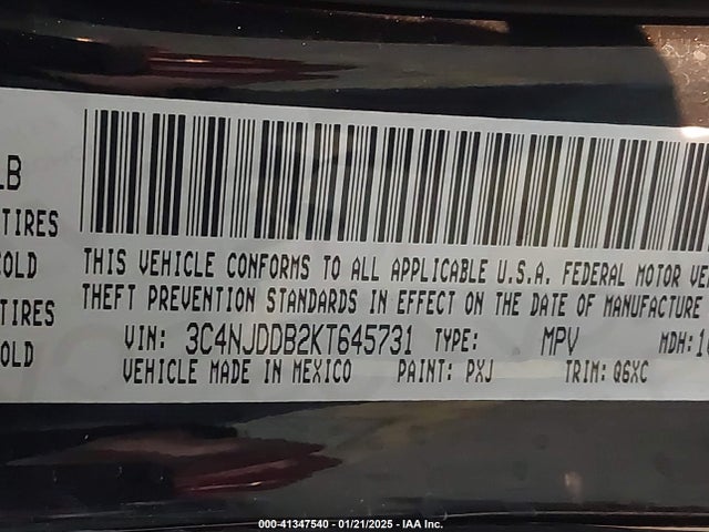 Jeep 2019 2019 3C4NJDDB2KT645731 Image 9