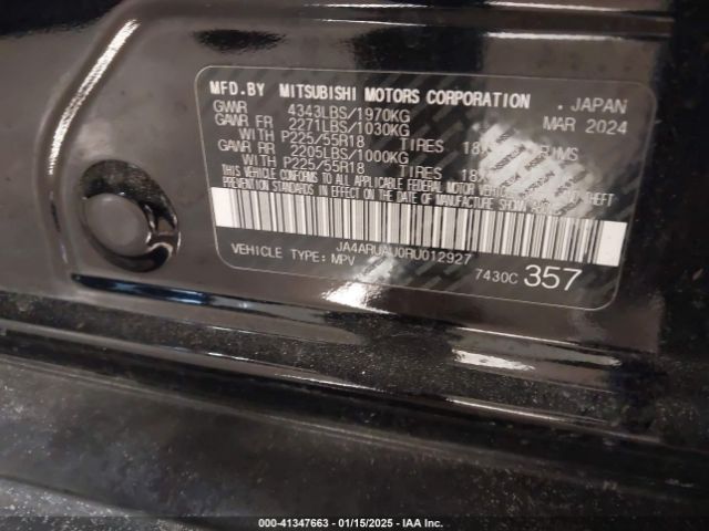 2024 MITSUBISHI OUTLANDER SPORT JA4ARUAU0RU012927 Photo 8