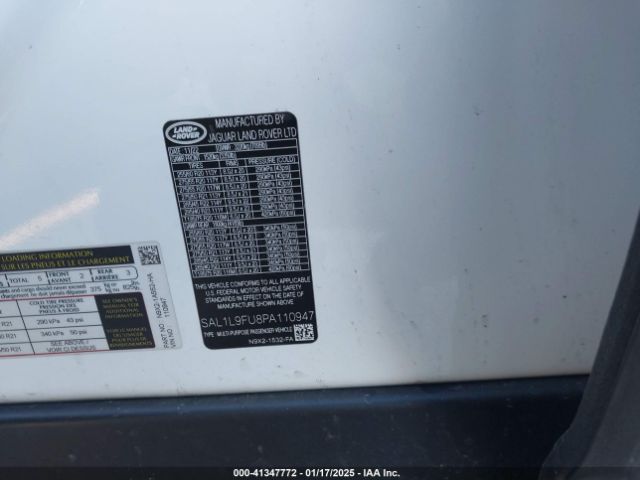 SAL1L9FU8PA110947 Land Rover Range Rover Sport Se Dynamic