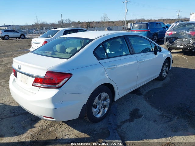 Honda Civic Lx 2014 2HGFB2F57EH504763 Image 4