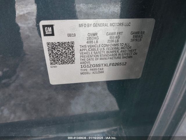 1G1ZG5STXLF026512 Chevrolet Malibu Fwd Rs