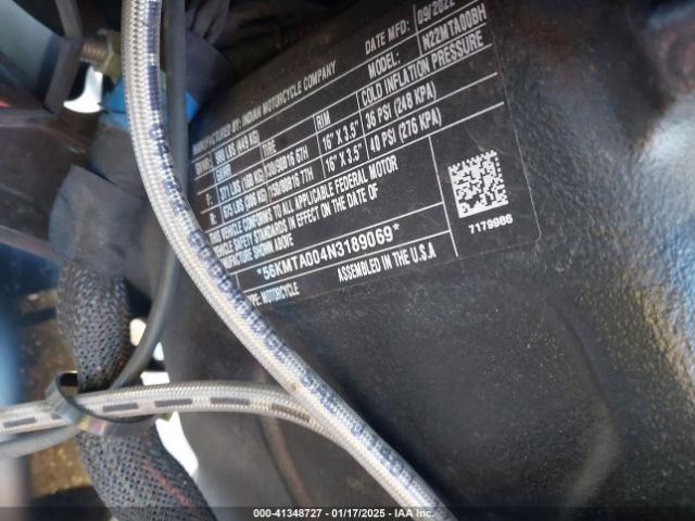 2022 INDIAN MOTORCYCLE CO. SCOUT 56KMTA004N3189069 Photo 9