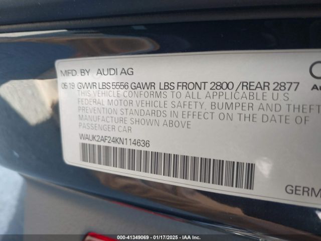 WAUK2AF24KN114636 Audi A6 55 Premium
