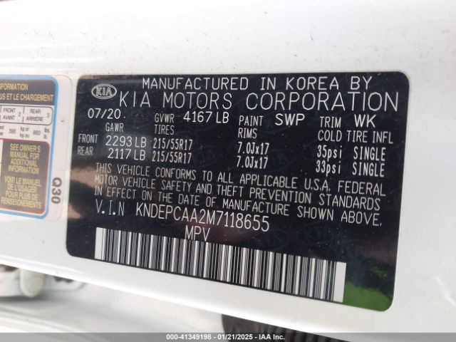 KNDEPCAA2M7118655 KIA Seltos Lx