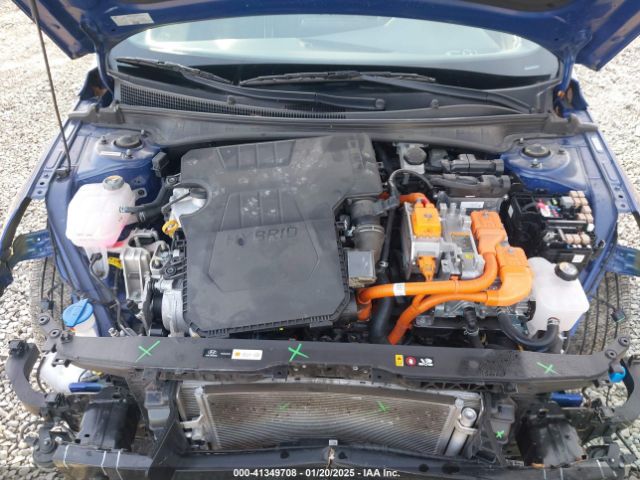 KMHLM4AJ4PU083298 Hyundai Elantra Hybrid Blue