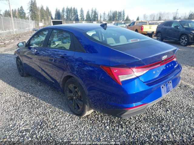 KMHLM4AJ4PU083298 Hyundai Elantra Hybrid Blue