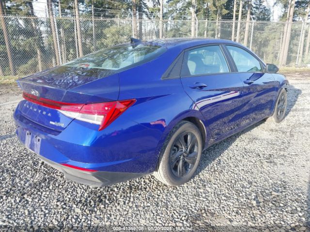 KMHLM4AJ4PU083298 Hyundai Elantra Hybrid Blue