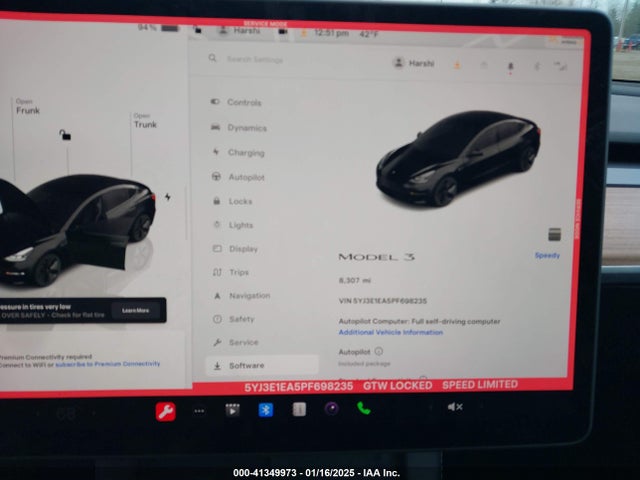2023 TESLA MODEL 3 5YJ3E1EA5PF698235 Photo 6
