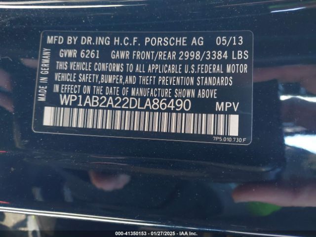 2013 PORSCHE CAYENNE WP1AB2A22DLA86490 Photo 8