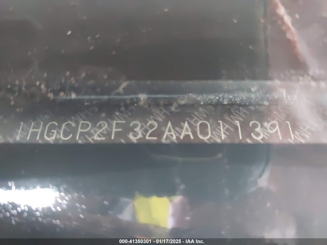 41350301 :رقم المزاد ، 1HGCP2F32AA011391 vin ، 2010 Honda Accord 2.4 Lx مزاد بيع