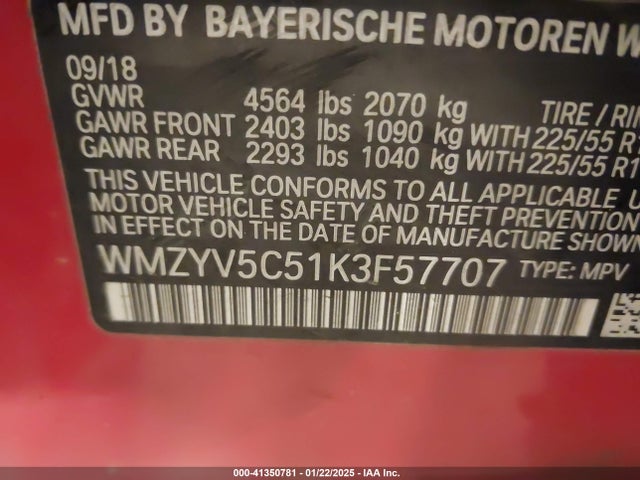 2019 MINI COUNTRYMAN WMZYV5C51K3F57707 Photo 8