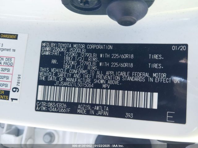 JTJSARDZ1L5015064 Lexus Nx 300 F Sport