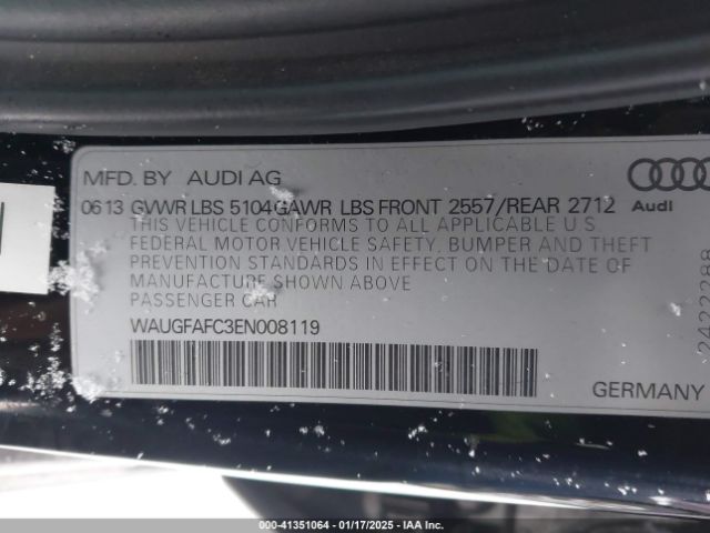 2014 AUDI A6 WAUGFAFC3EN008119 Photo 8